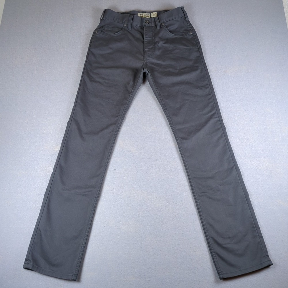 Patagonia Performance Twill Jeans Mens 28x32 Gray Slim Straight Fit Five Pocket